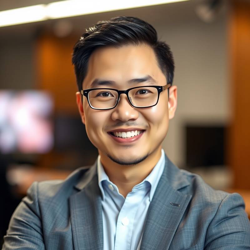 Headshot of Alistair Chen, the seasoned TV Executive and Co-Founder of Lights, Camera, Action!