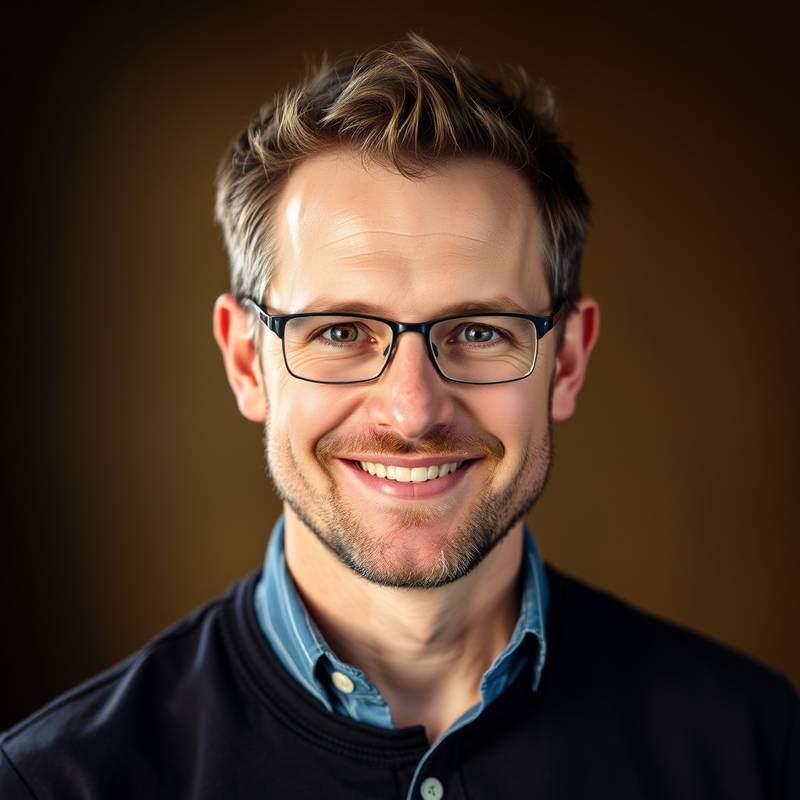 Headshot of James O'Connell, a seasoned sound designer and instructor at Lights, Camera, Action!