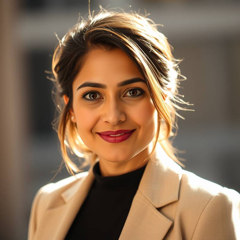 Headshot of Serena Patel, the renowned Cinematographer and Instructor at Lights, Camera, Action!